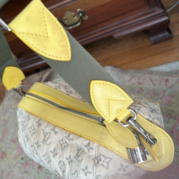 Louis Vuitton Denim taupe / yellow /olive east west bag - Picture 11 of 15